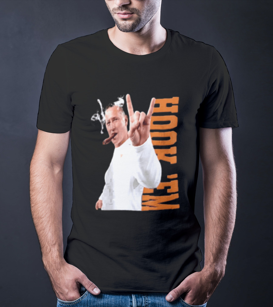 Coach Steve Sarkisian Hock 'Em Gesture Football Spirit T-Shirt