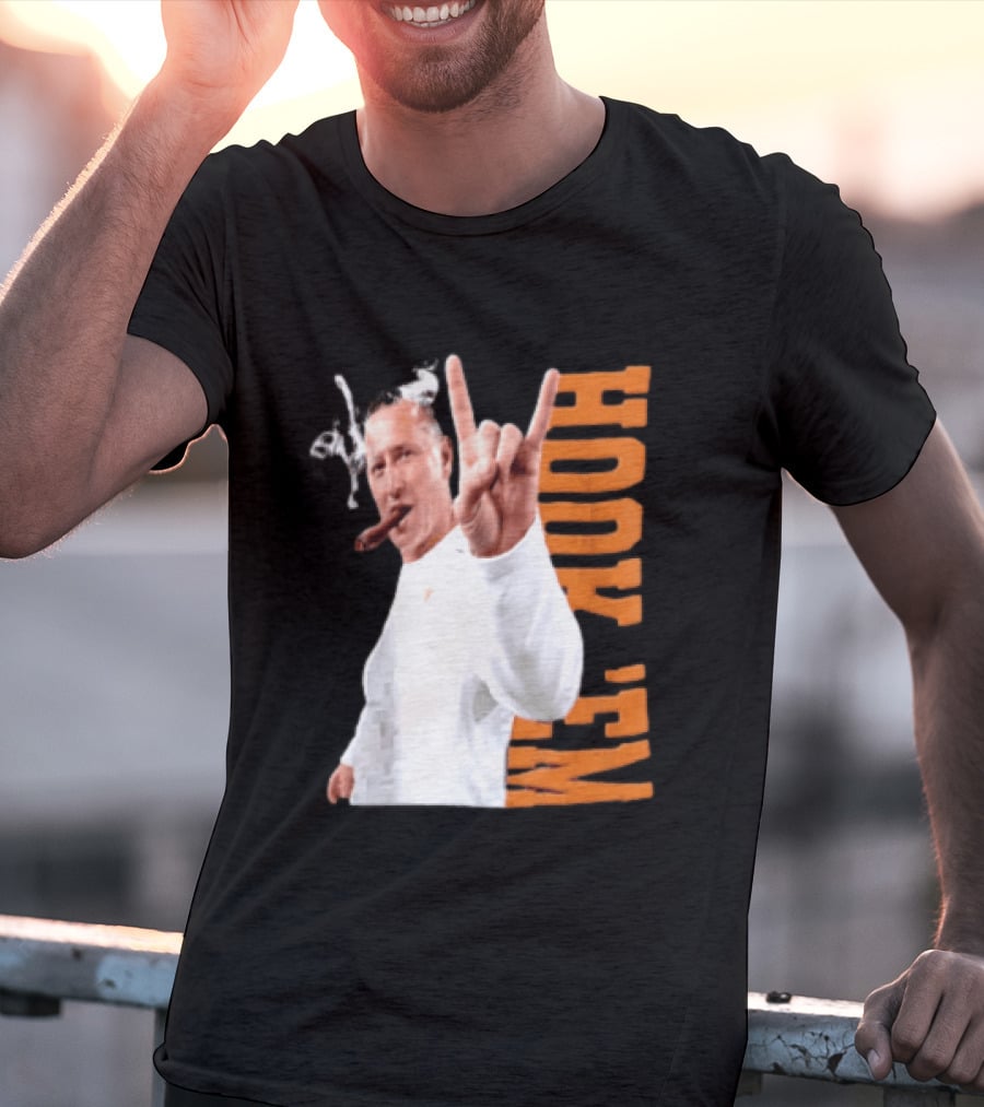 Coach Steve Sarkisian Hock 'Em Gesture Football Spirit T-Shirt