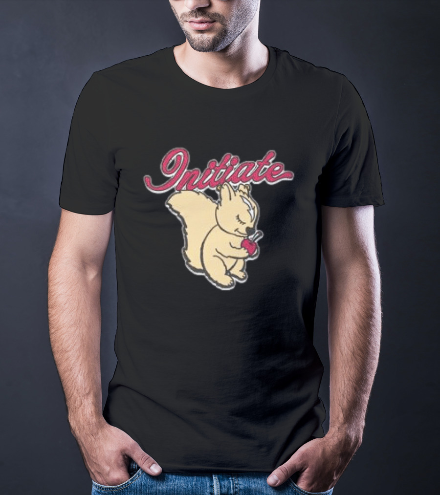 Initiate Squirrel Holding Apple T-Shirt