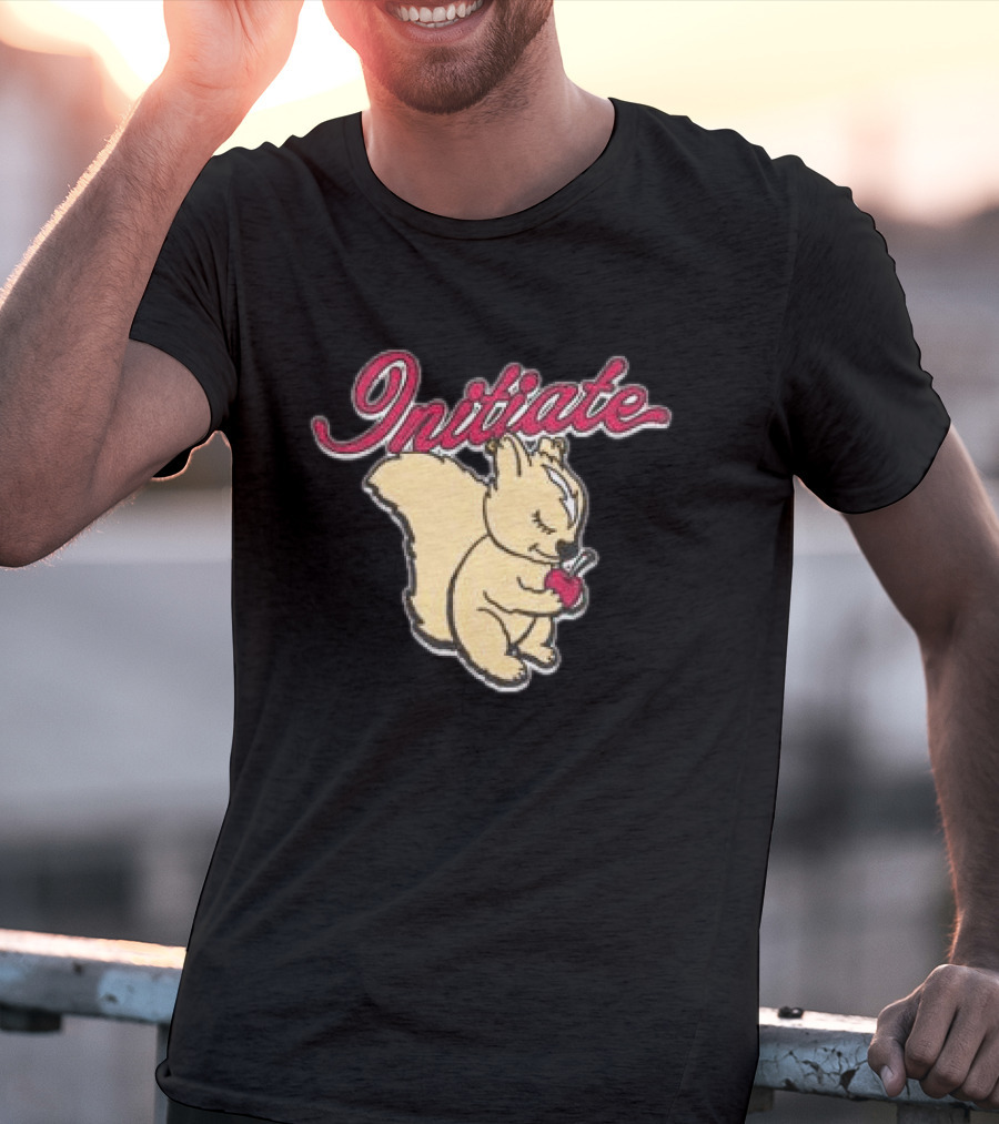 Initiate Squirrel Holding Apple T-Shirt