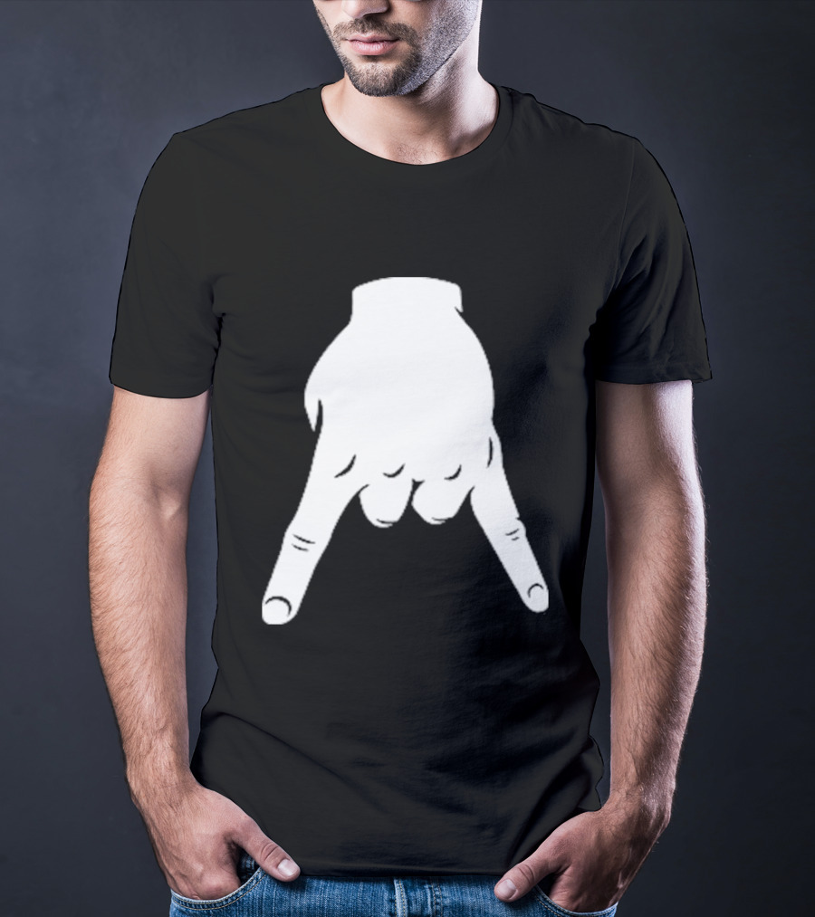 Horns Down Hand Gesture Texas Rivalry Sports Fan T-Shirt