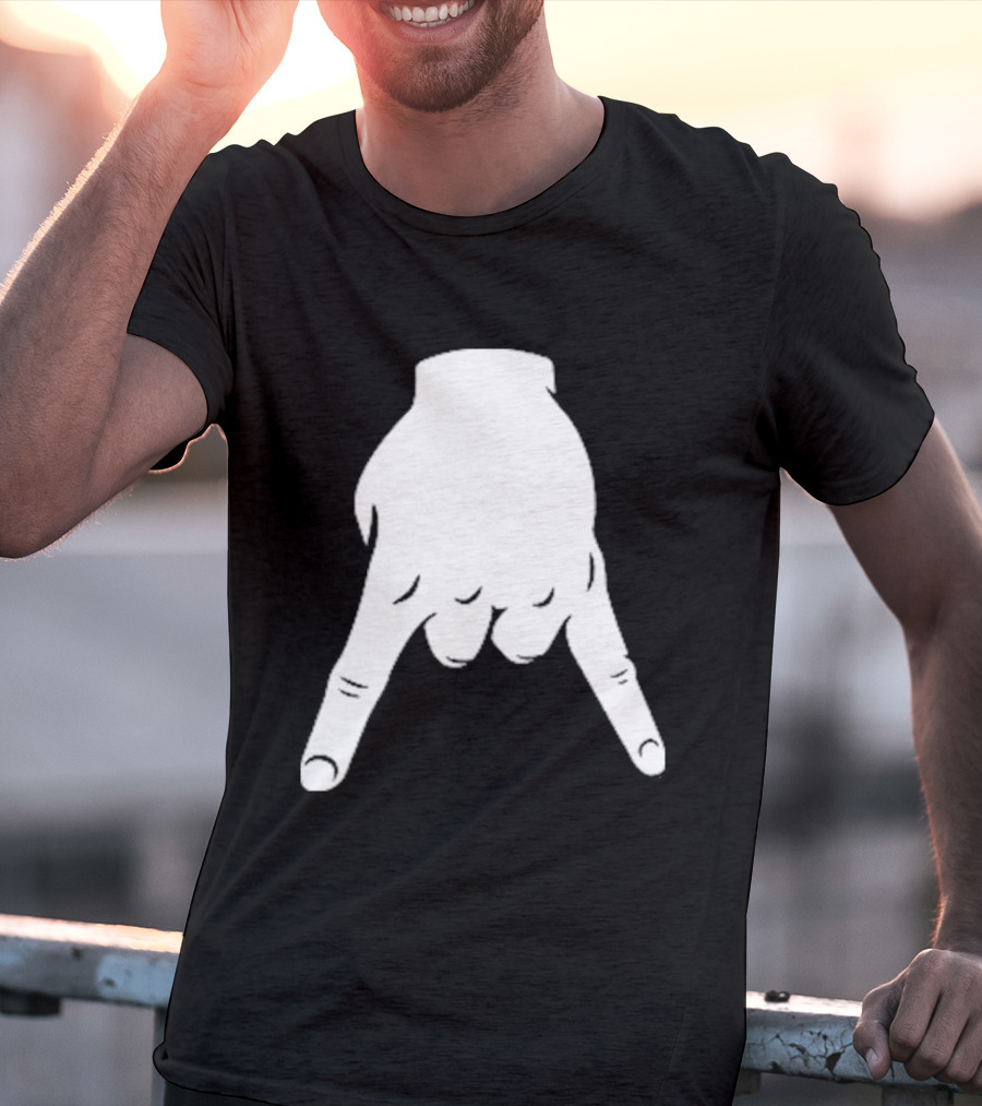 Horns Down Hand Gesture Texas Rivalry Sports Fan T-Shirt