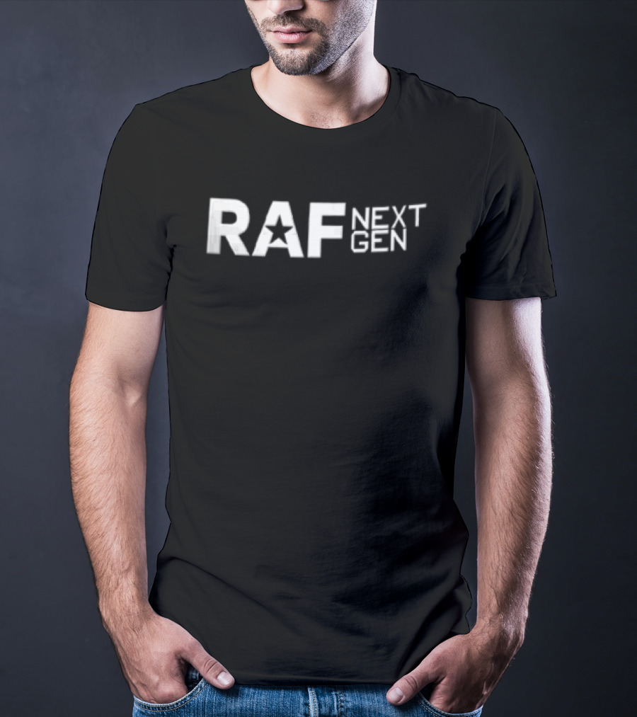 Raf Next Gen Star Inside Letter A Block Lettering T-Shirt