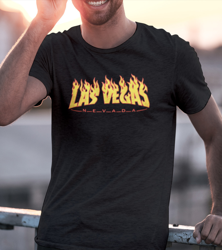 Las Vegas Nevada Flames Fiery Red T-Shirt