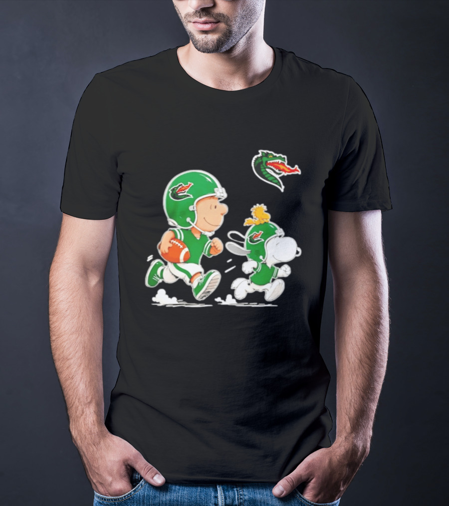 UAB Blazers Charlie Brown Woodstock Snoopy NCAA Football Collaboration T-Shirt