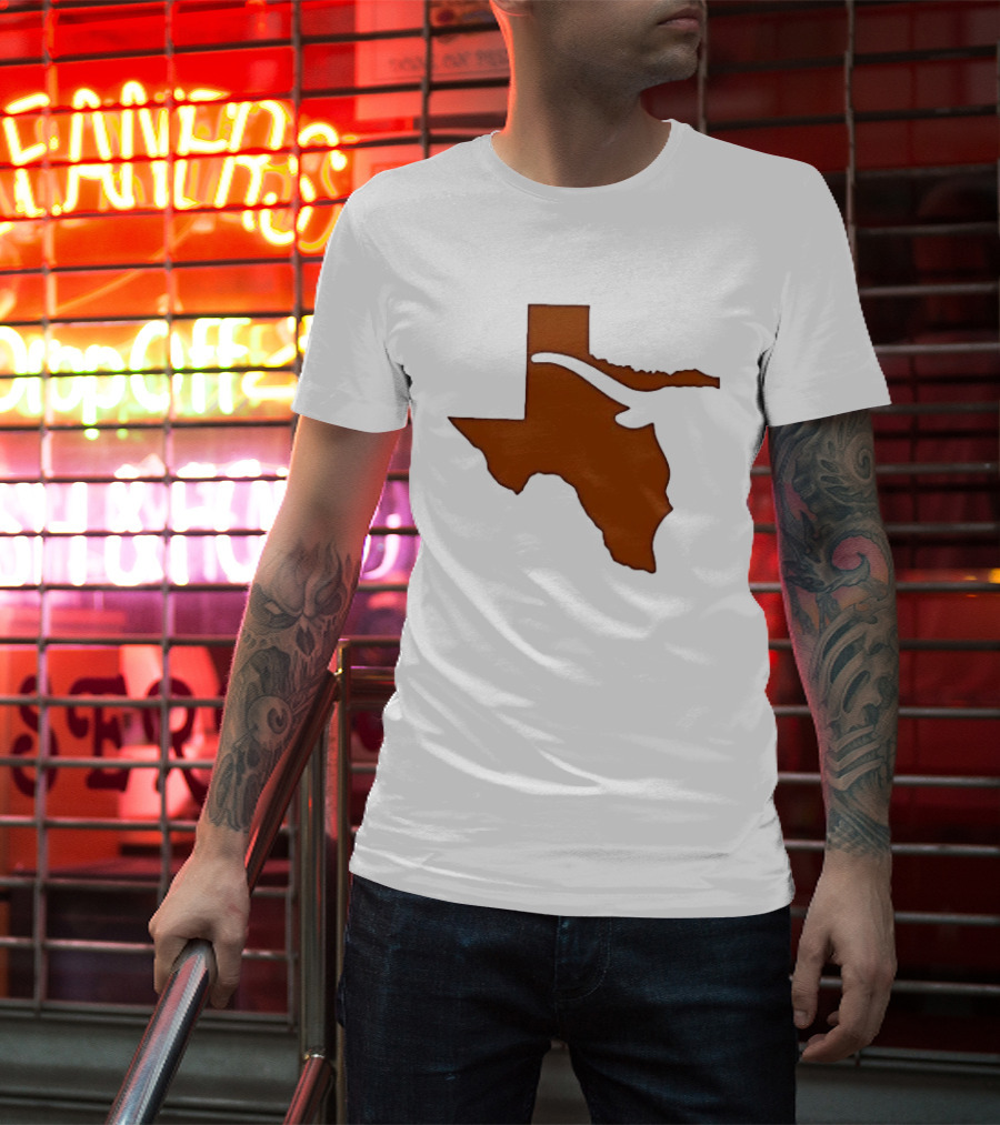 Texas State Longhorn Steer Original Orange T-Shirt