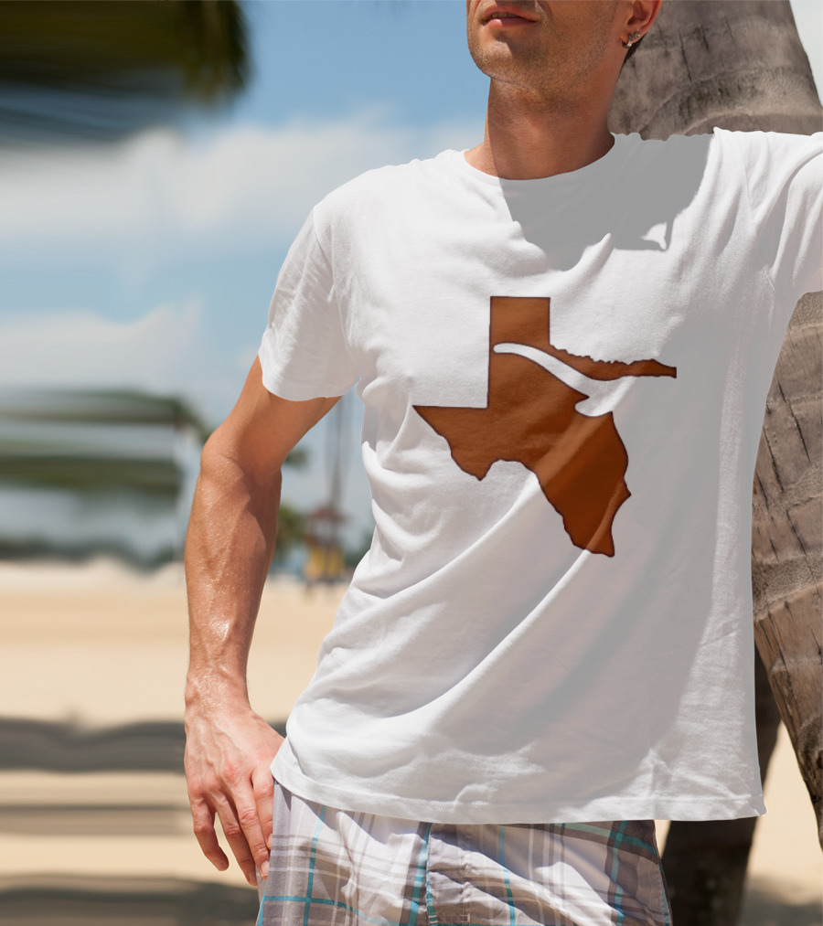 Texas State Longhorn Steer Original Orange T-Shirt