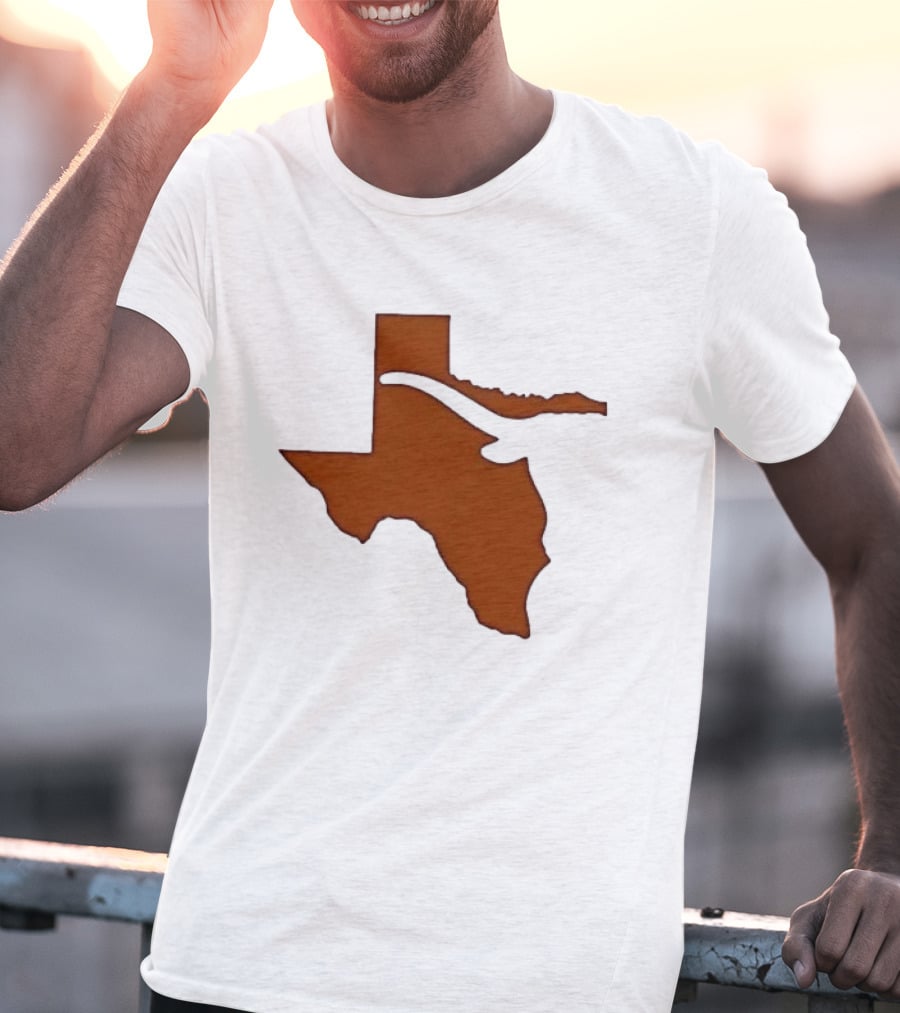 Texas State Longhorn Steer Original Orange T-Shirt