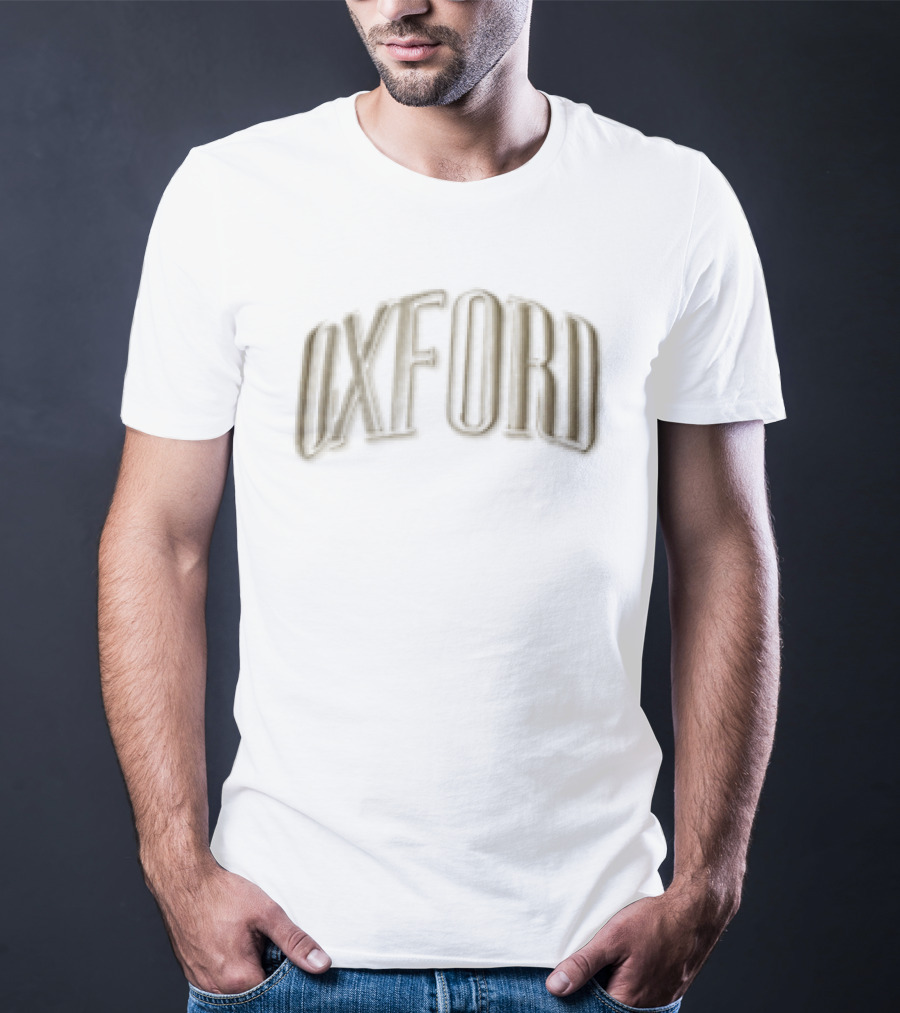 Oxford Beige Crown Pink Brim 3D Embroidered Block Cap T-Shirt