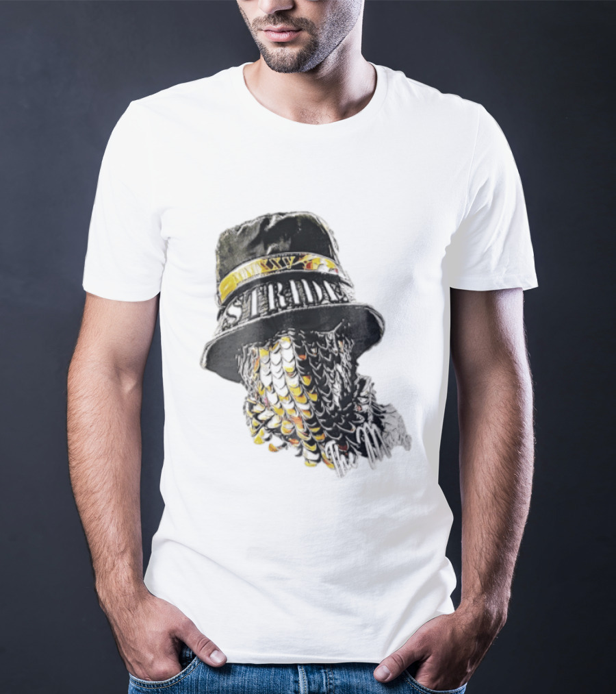 Strides Mmxxv Magpie Bucket Hat Golden Feather Mask T-Shirt