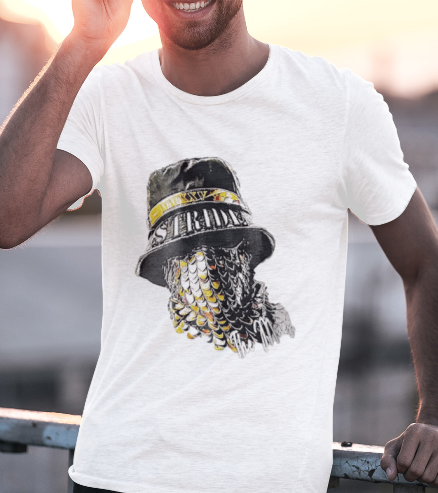 Strides Mmxxv Magpie Bucket Hat Golden Feather Mask T-Shirt