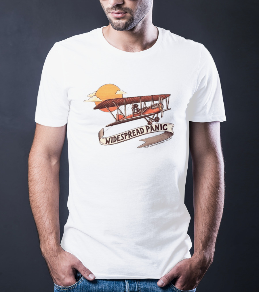 Widespread Panic Biplane Wilmington NC Sunset T-Shirt