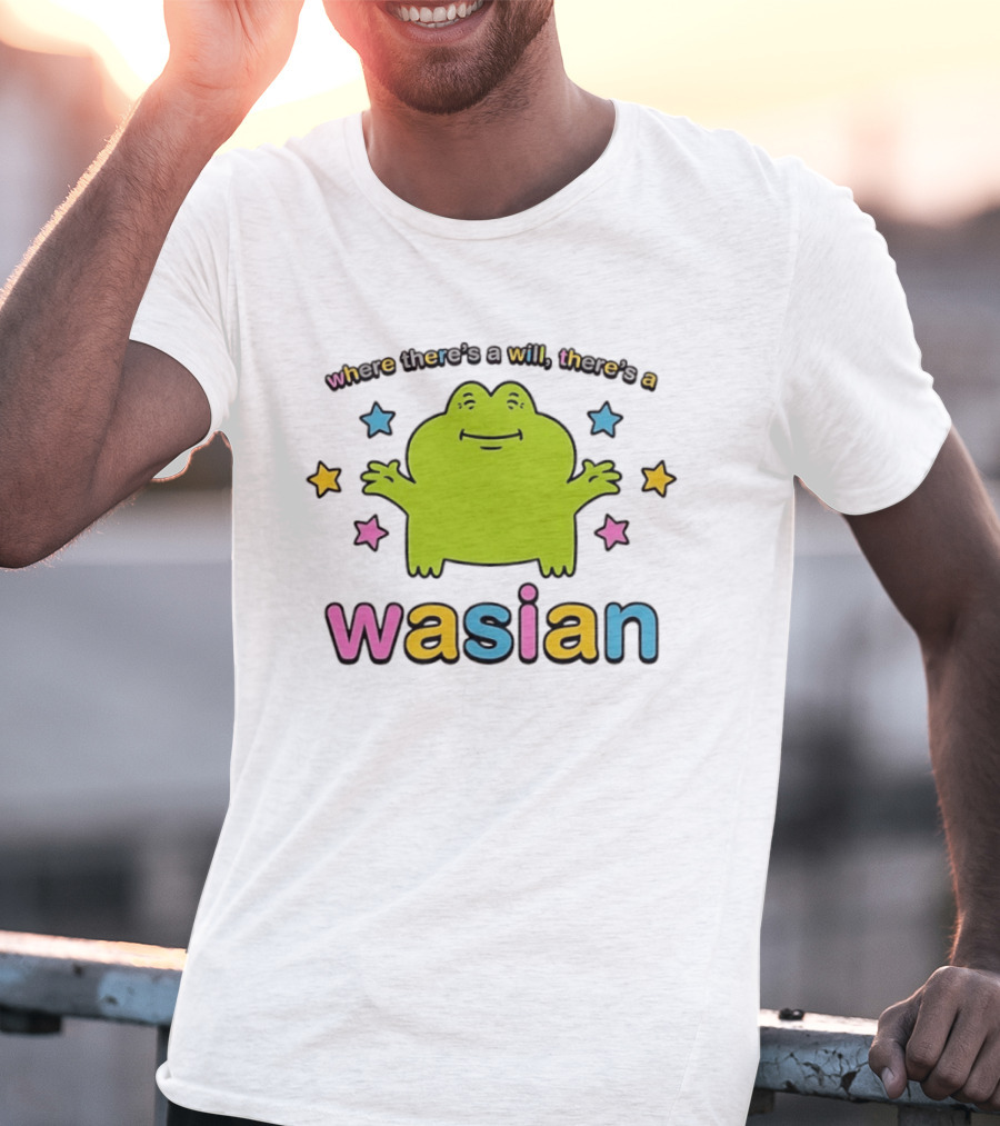 Frog Where There's A Will There's A Wasian Stars T-Shirt