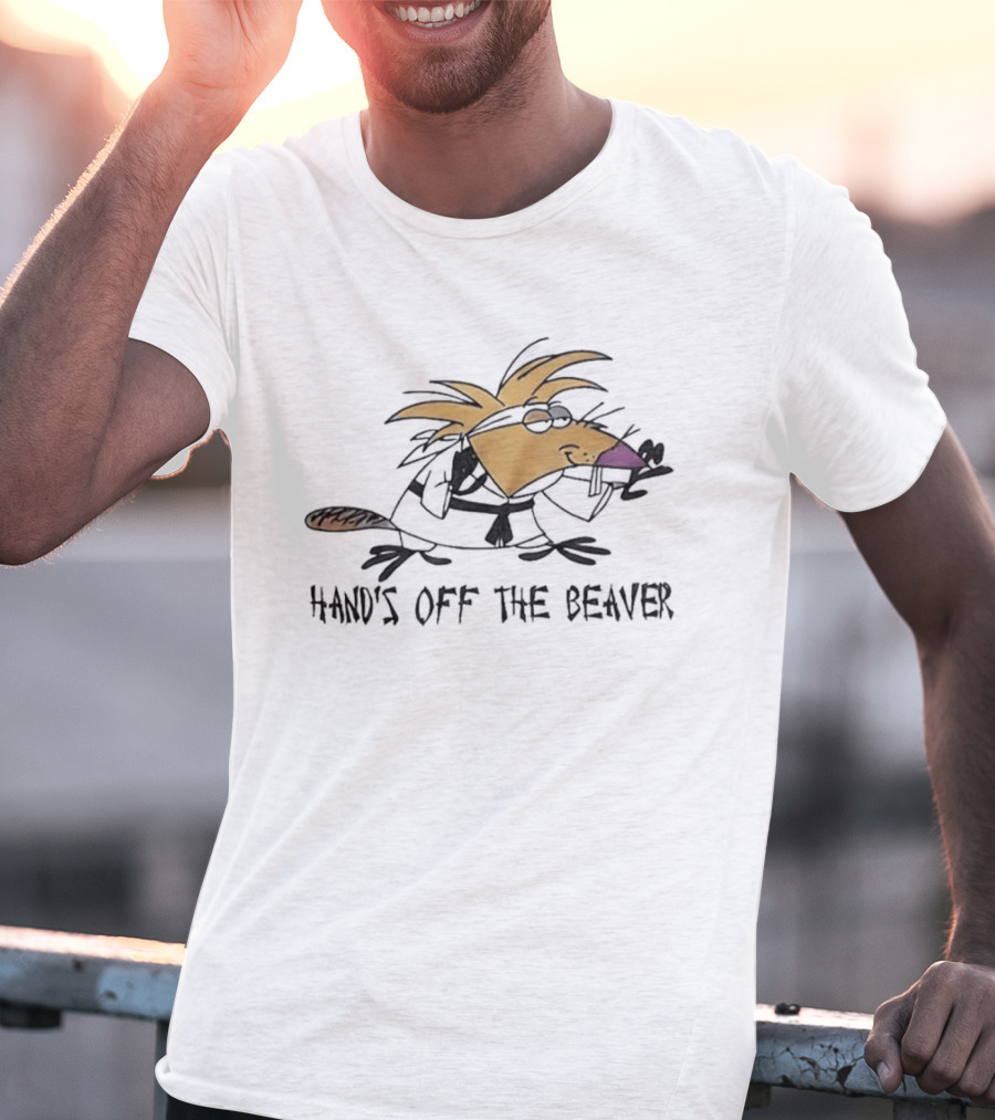 Hand's Off The Beaver The Angry Beavers Cartoon T-Shirt
