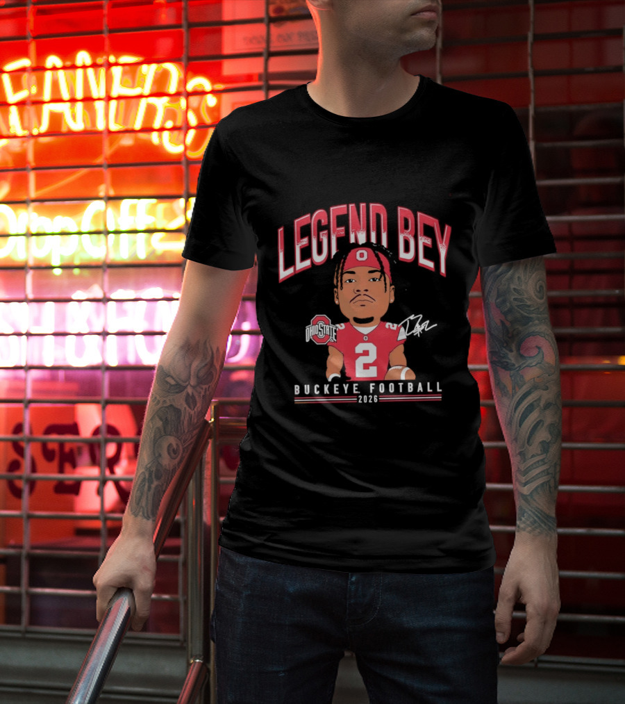 Legend Bey No 2 Ohio State Buckeye Football 2026 T-Shirt