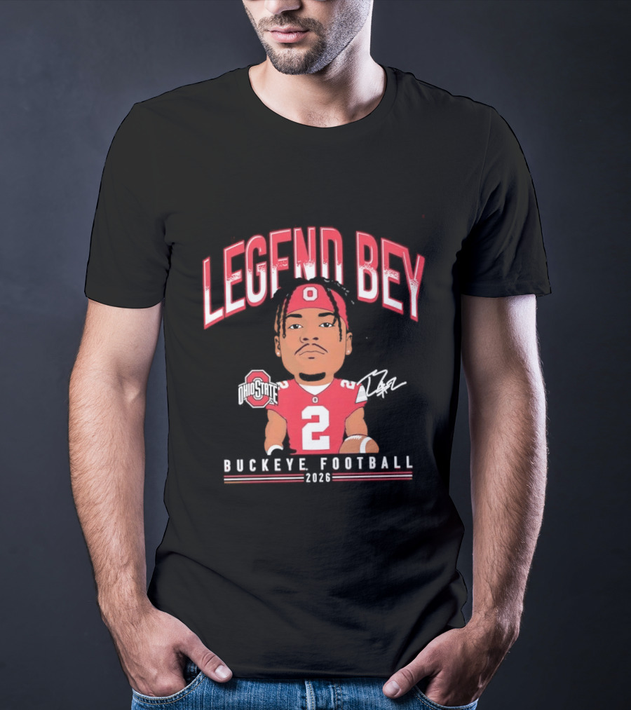 Legend Bey No 2 Ohio State Buckeye Football 2026 T-Shirt