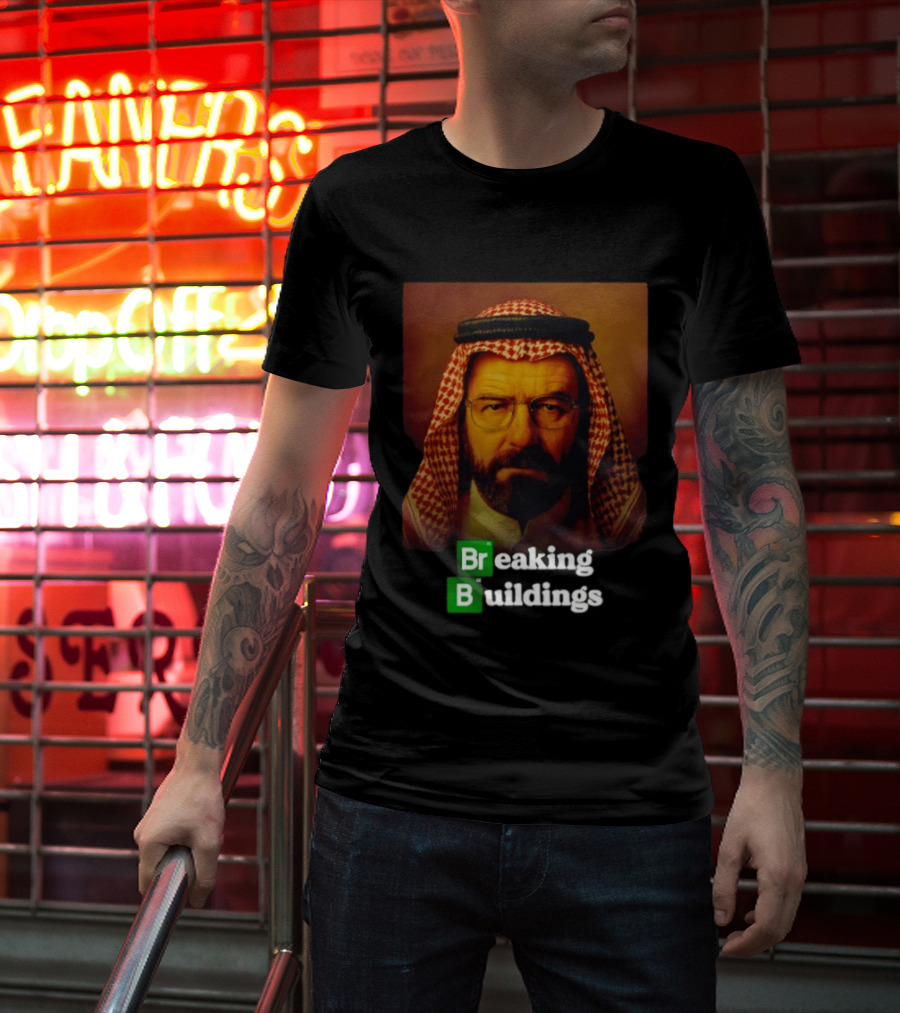 Breaking Buildings Bryan Cranston Walter White Middle Eastern Headdress T-Shirt