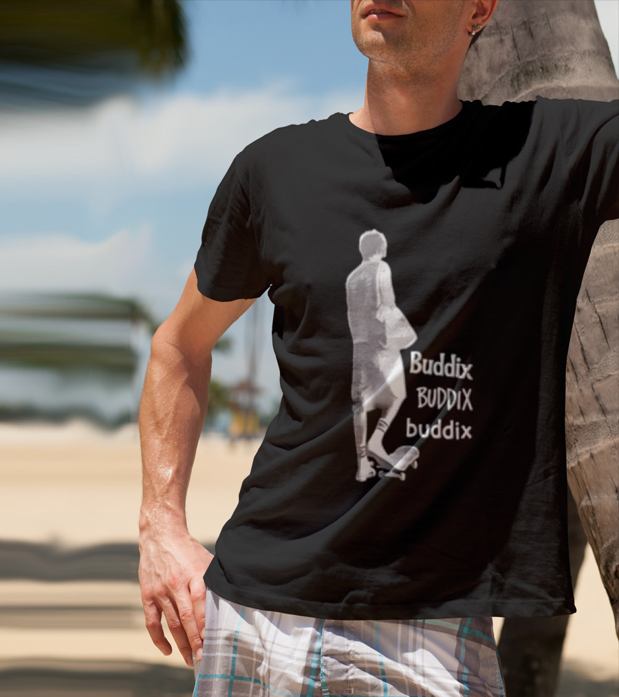 Buddix Person Standing On Skateboard Buddix BUDDIX Buddix T-Shirt