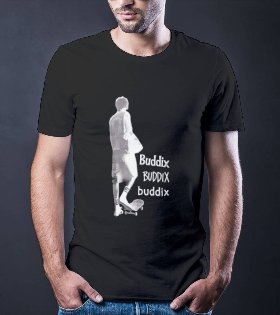 Buddix Person Standing On Skateboard Buddix BUDDIX Buddix T-Shirt