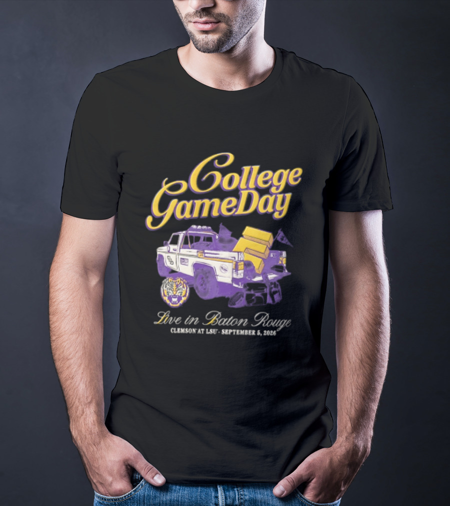 LSU Tigers College Gameday Live In Baton Rouge September 9 2023 Truck T-Shirt