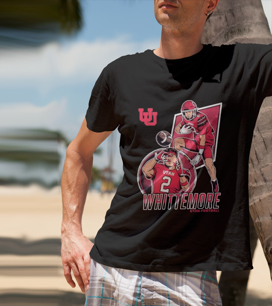 Utah Utes Football Whittemore No 2 Player Collage T-Shirt