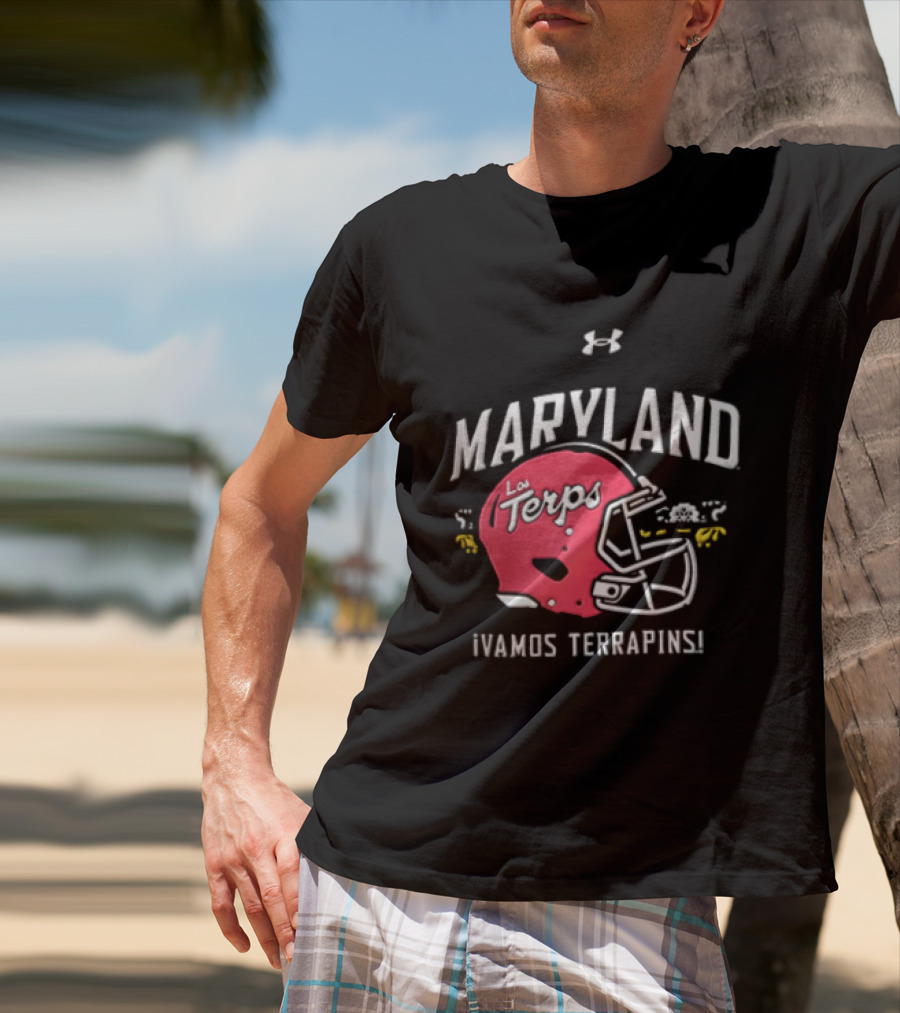 Maryland La Terps ¡Vamos Terrapins! Helmet T-Shirt
