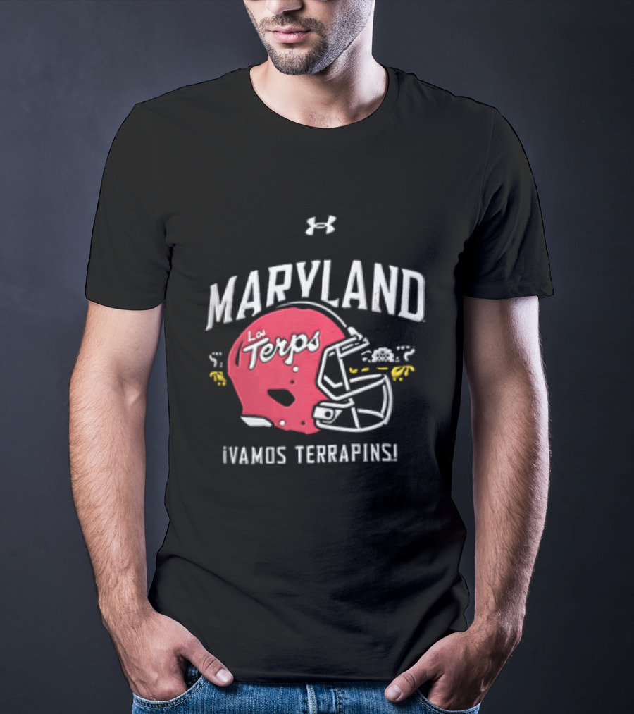 Maryland La Terps ¡Vamos Terrapins! Helmet T-Shirt