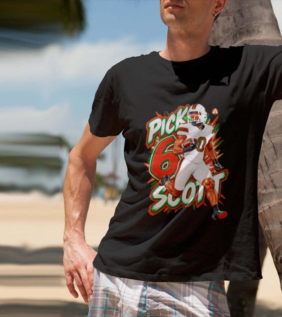 Keionte Scott Pick 6 Scott Miami Hurricanes Football Player T-Shirt