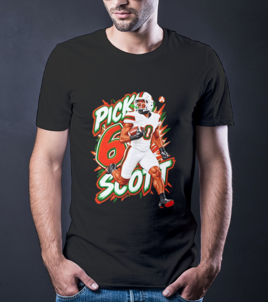 Keionte Scott Pick 6 Scott Miami Hurricanes Football Player T-Shirt