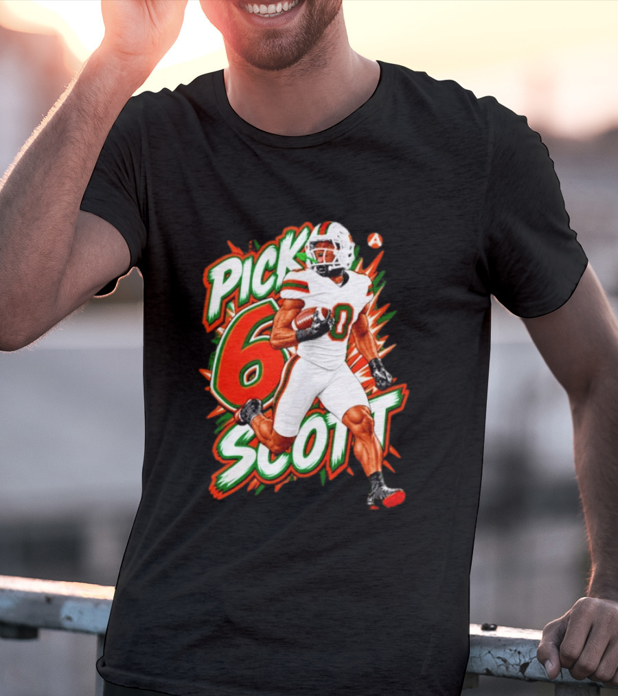 Keionte Scott Pick 6 Scott Miami Hurricanes Football Player T-Shirt