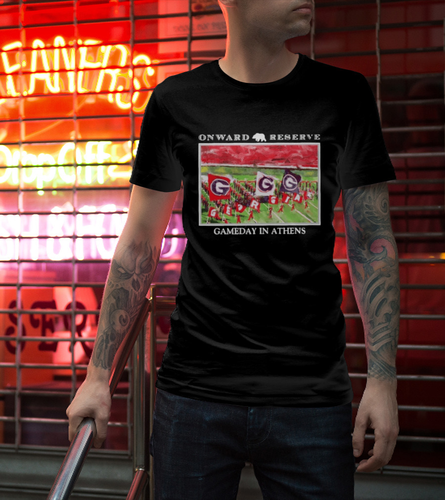 Onward Reserve Georgia Bulldogs Gameday In Athens T-Shirt