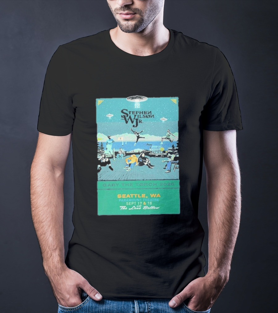 Stephen Wilson Jr Carry The Torch 2026 Seattle Paramount Theatre Event September 17 18 Public Market Center Seattle WA T-Shirt
