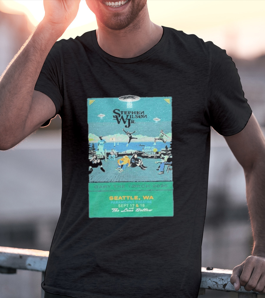 Stephen Wilson Jr Carry The Torch 2026 Seattle Paramount Theatre Event September 17 18 Public Market Center Seattle WA T-Shirt