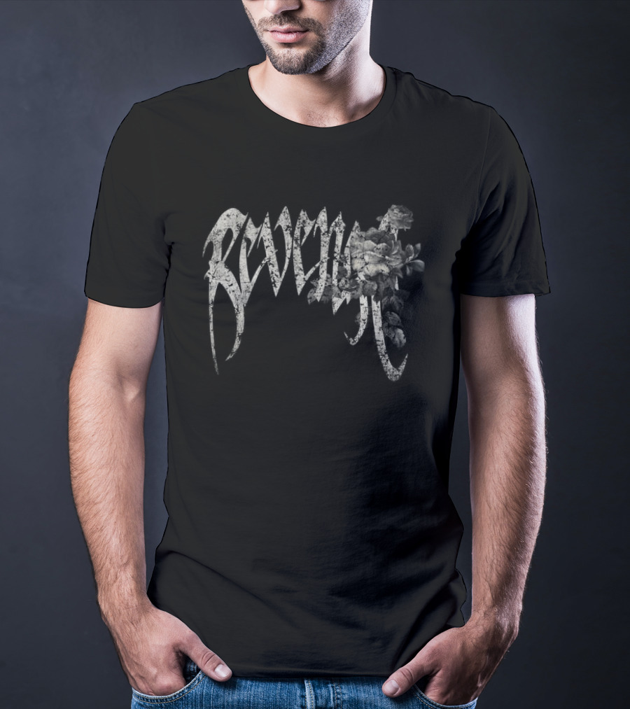 Revenge Store Dark Rose Arch Black T-Shirt