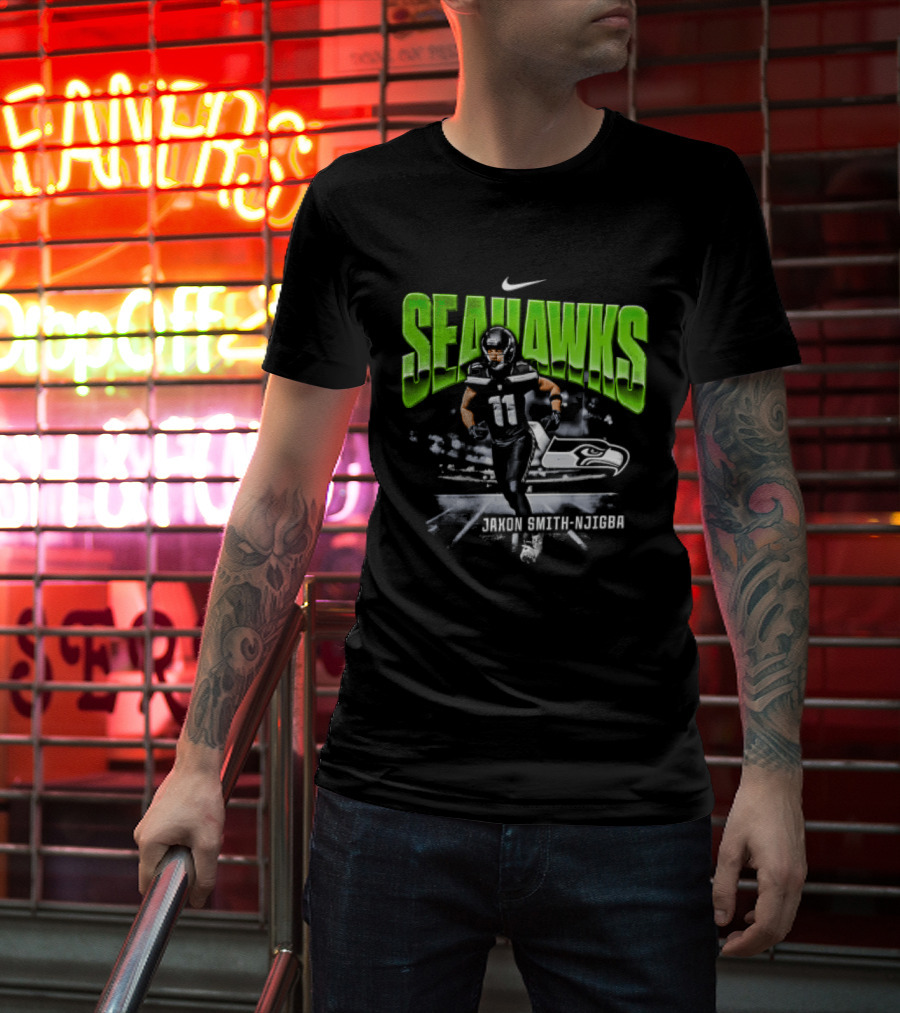 Seattle Seahawks Jaxon Smith Njigba 11 Nike Running Stadium T-Shirt