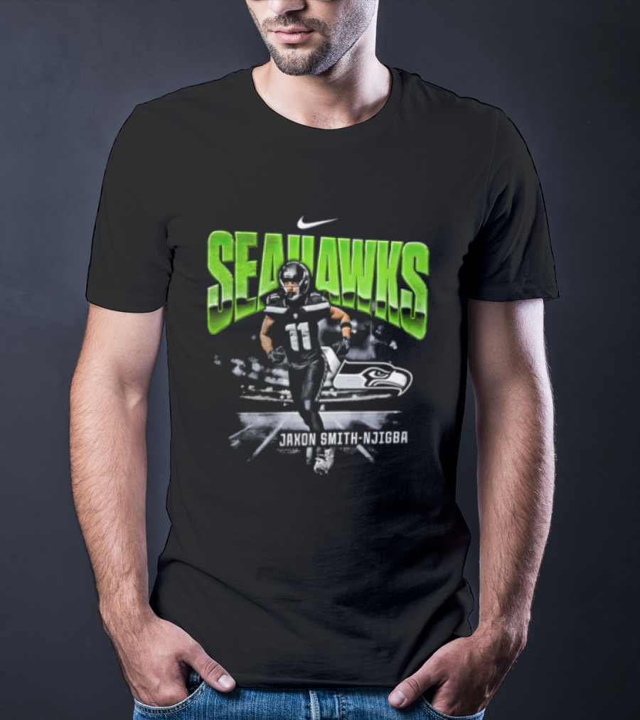 Seattle Seahawks Jaxon Smith Njigba 11 Nike Running Stadium T-Shirt