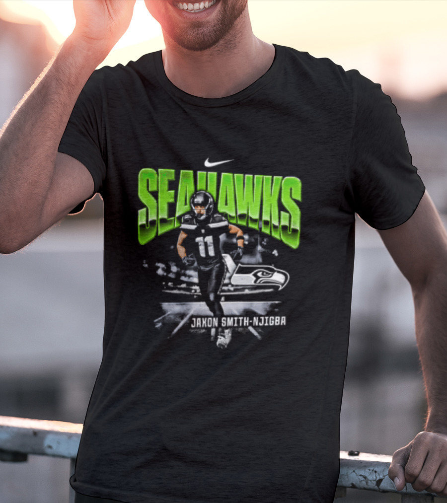 Seattle Seahawks Jaxon Smith Njigba 11 Nike Running Stadium T-Shirt