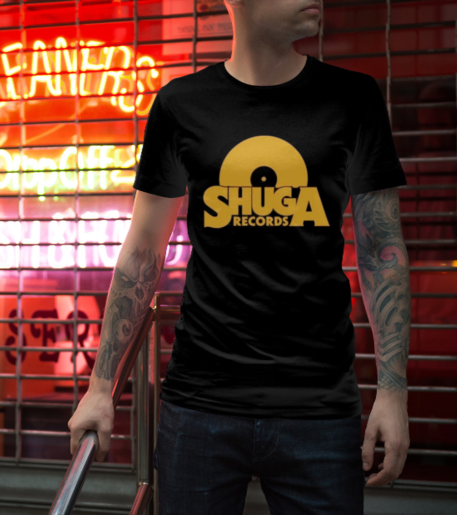 Shuga Records Vinyl Icon Retro Style Collection T-Shirt