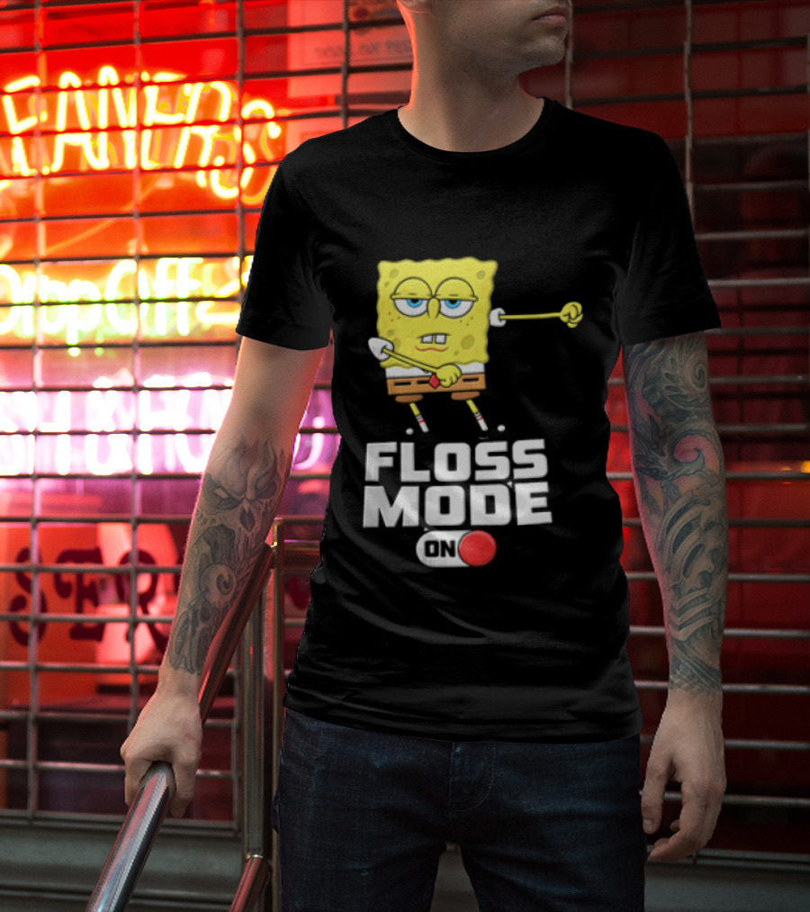 Squarepants Floss Mode On With Dabbing T-Shirt
