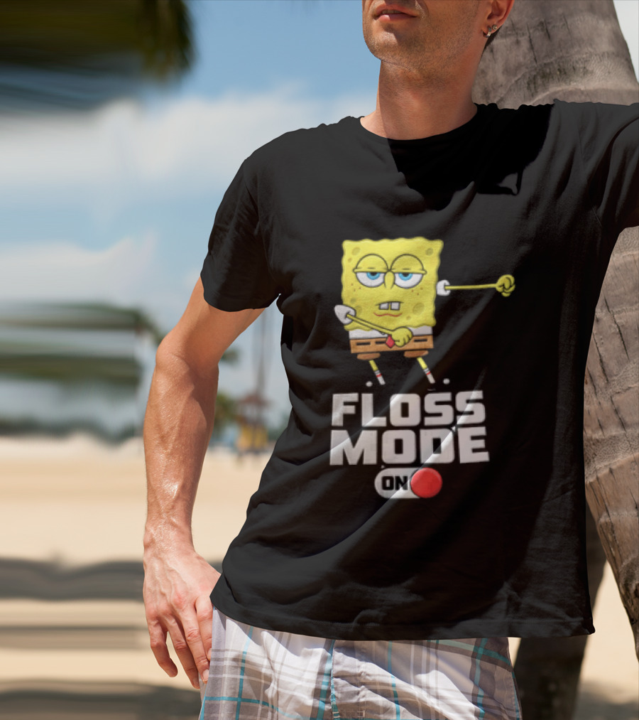 Squarepants Floss Mode On With Dabbing T-Shirt