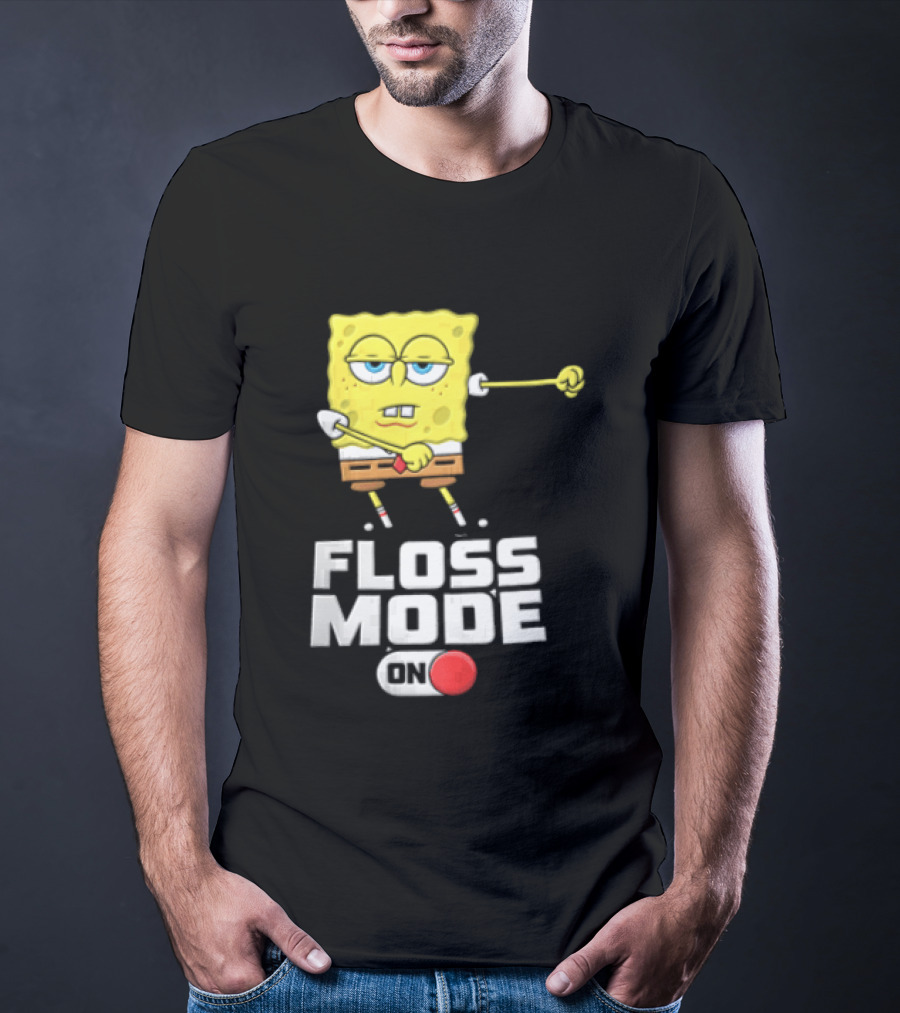 Squarepants Floss Mode On With Dabbing T-Shirt