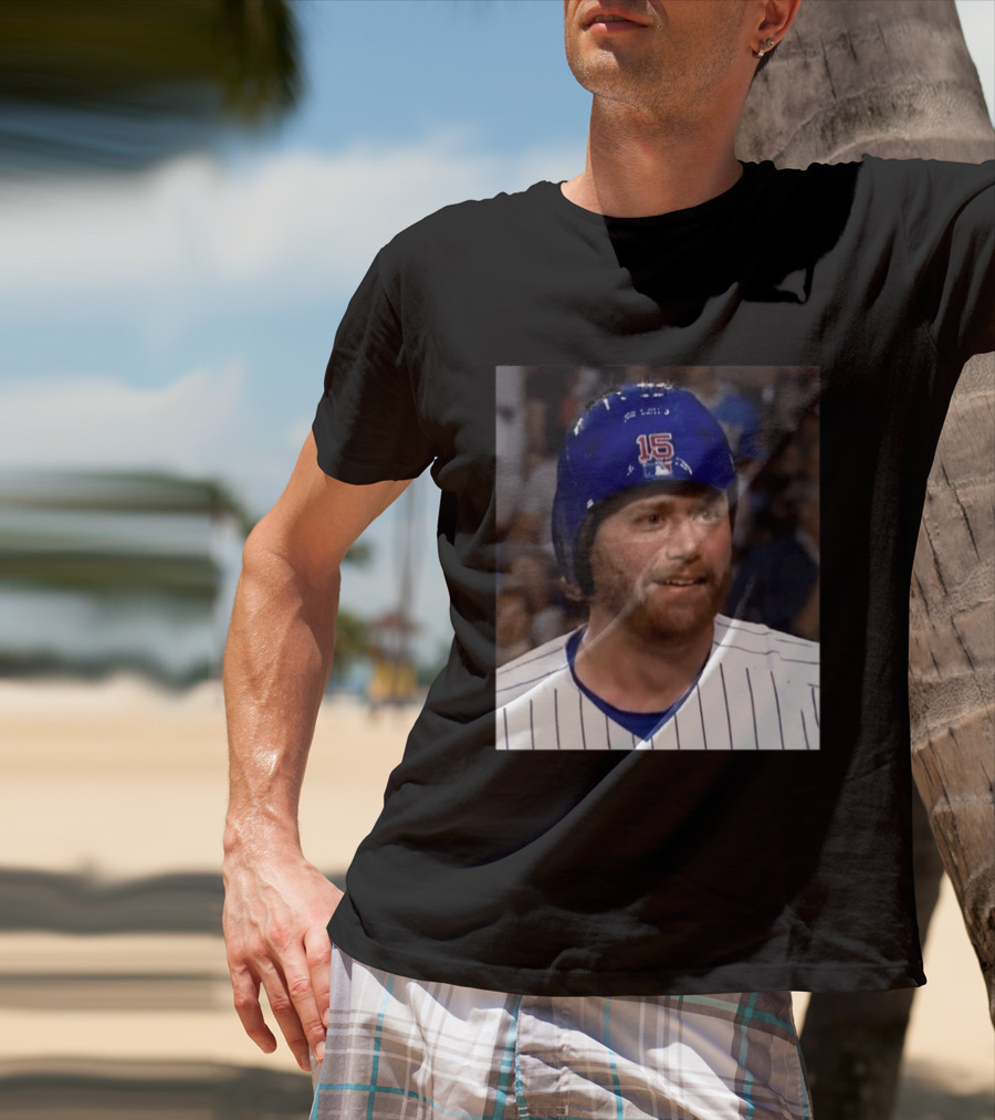 Taylor Davis Cubs Number 15 Helmet Stare T-Shirt