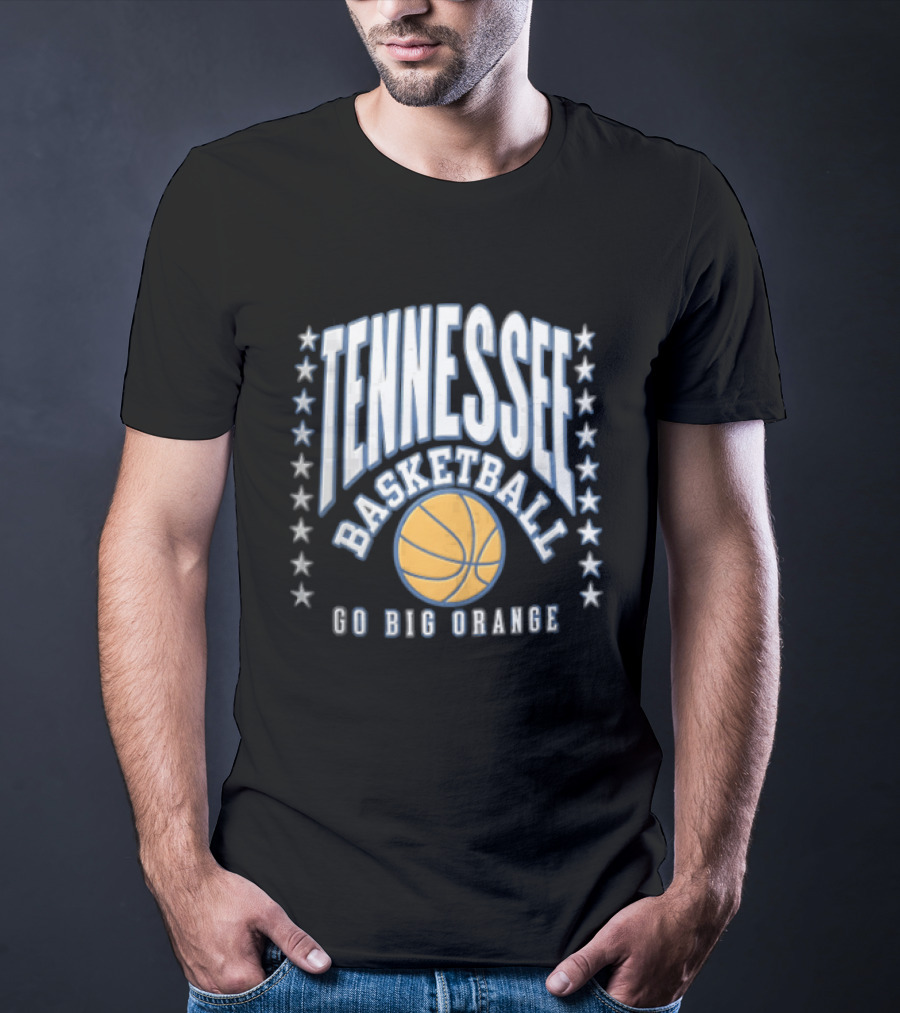 Tennessee Basketball Go Big Orange Stars T-Shirt