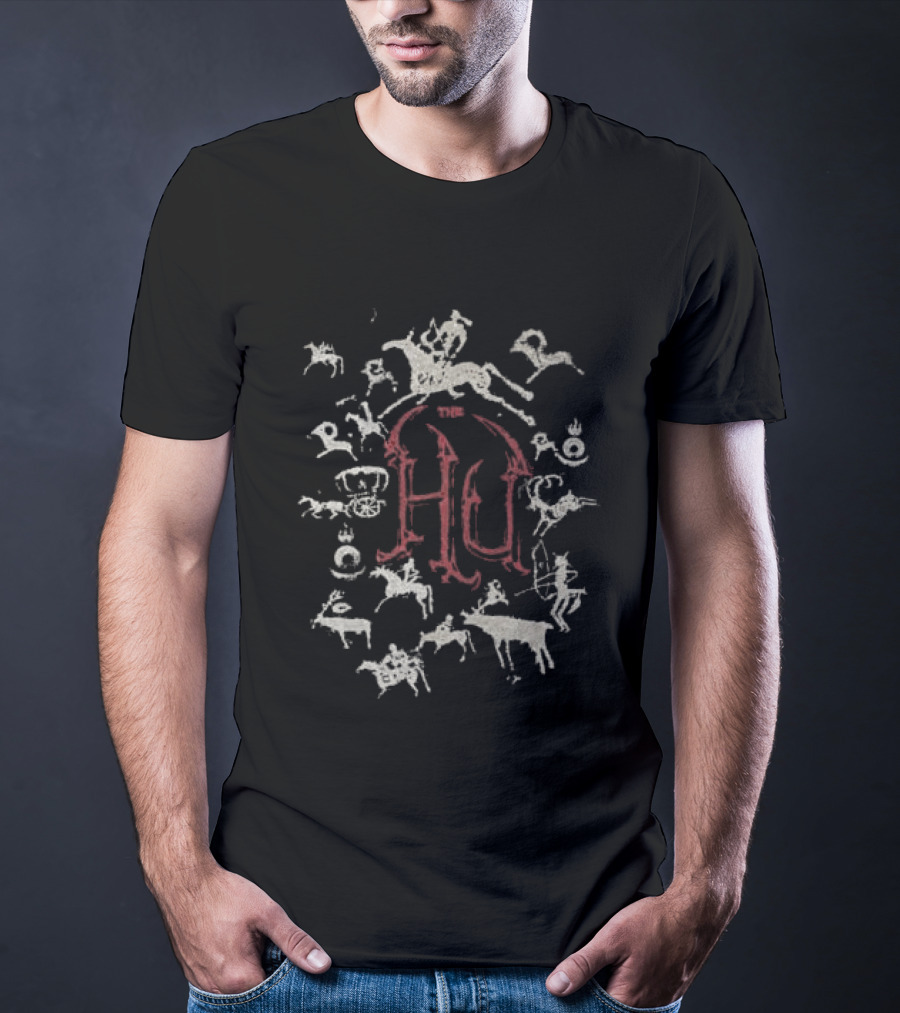 The Hu Store Petroglyphs HU Symbol And Ancient Figures T-Shirt