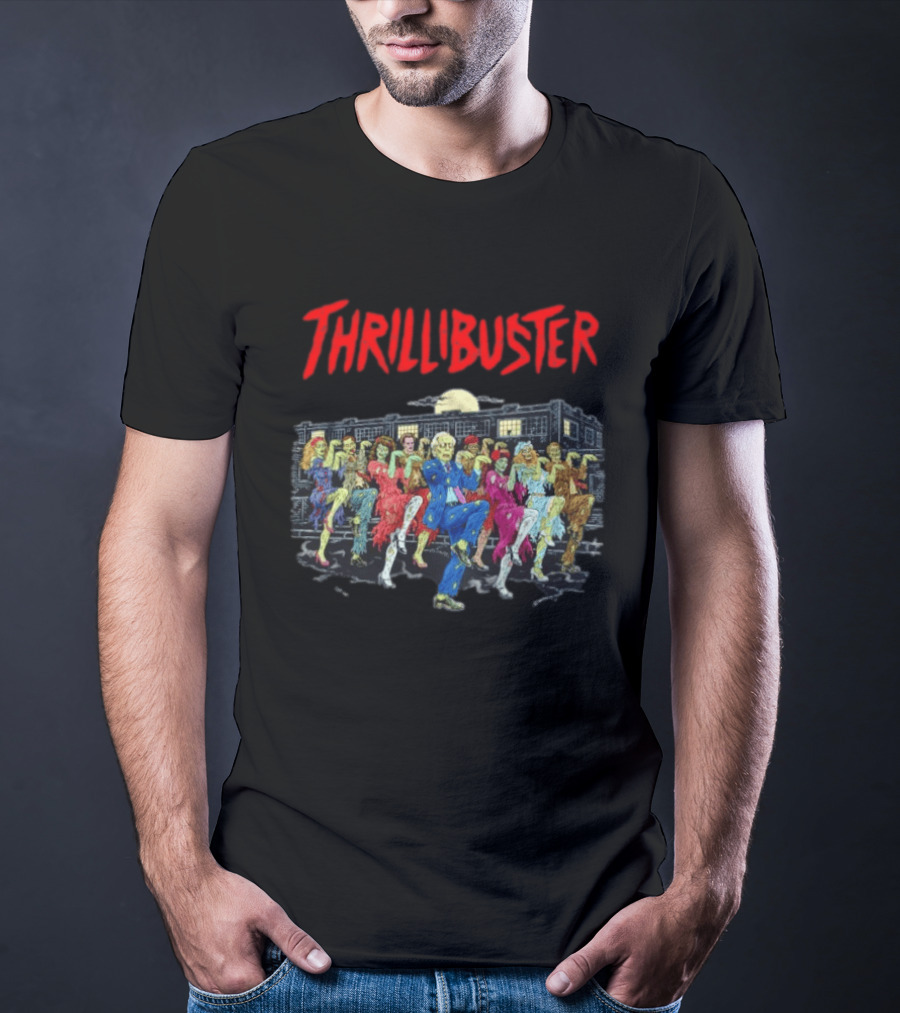 Thrillibuster Zombie Skeleton Dance Halloween Party Night T-Shirt