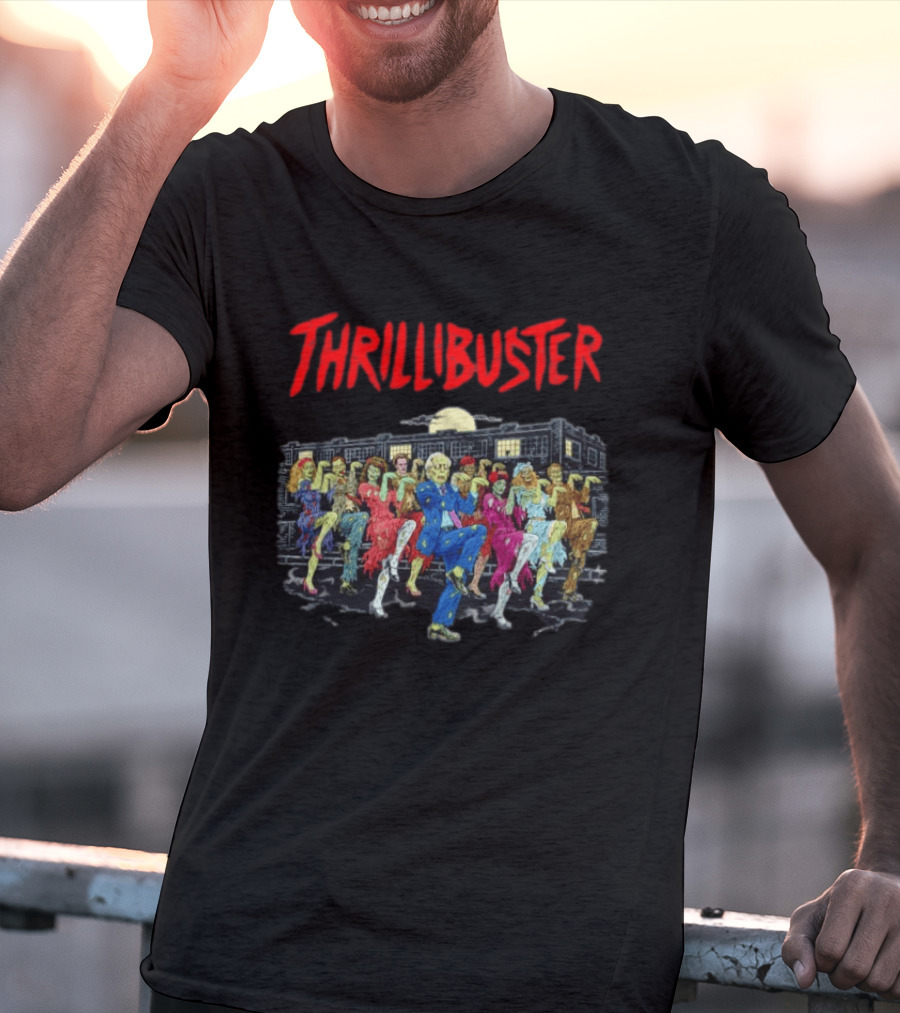 Thrillibuster Zombie Skeleton Dance Halloween Party Night T-Shirt
