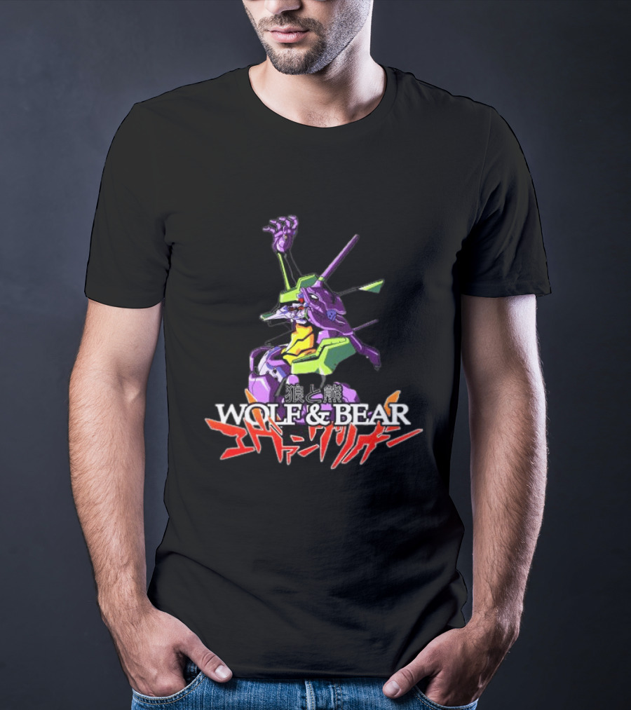 Wolf & Bear Store Shop Nge Tour Evangelion Mecha Anime T-Shirt
