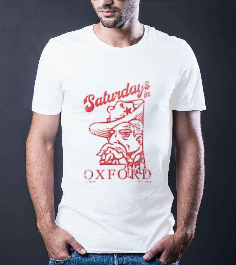 Saturdays In Oxford 2014 Colonel Reb Cowboy Hat Old Row T-Shirt