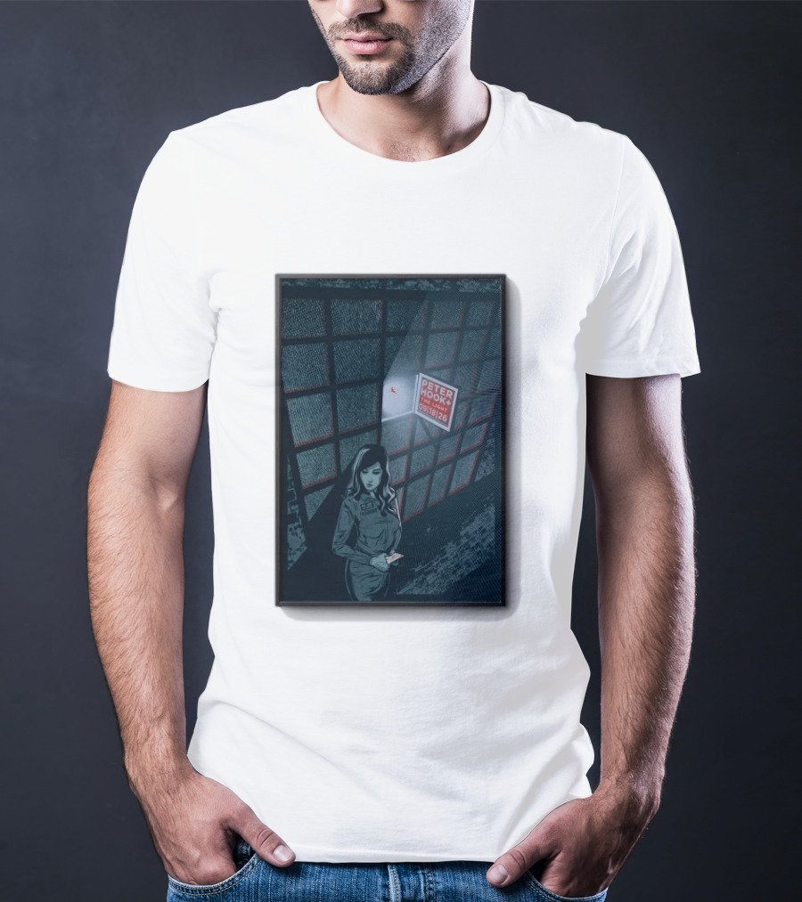 Peter Hook And The Light 9 18 2026 Del Mar CA Tour Woman In Dress Guard غرفة المراقبة T-Shirt