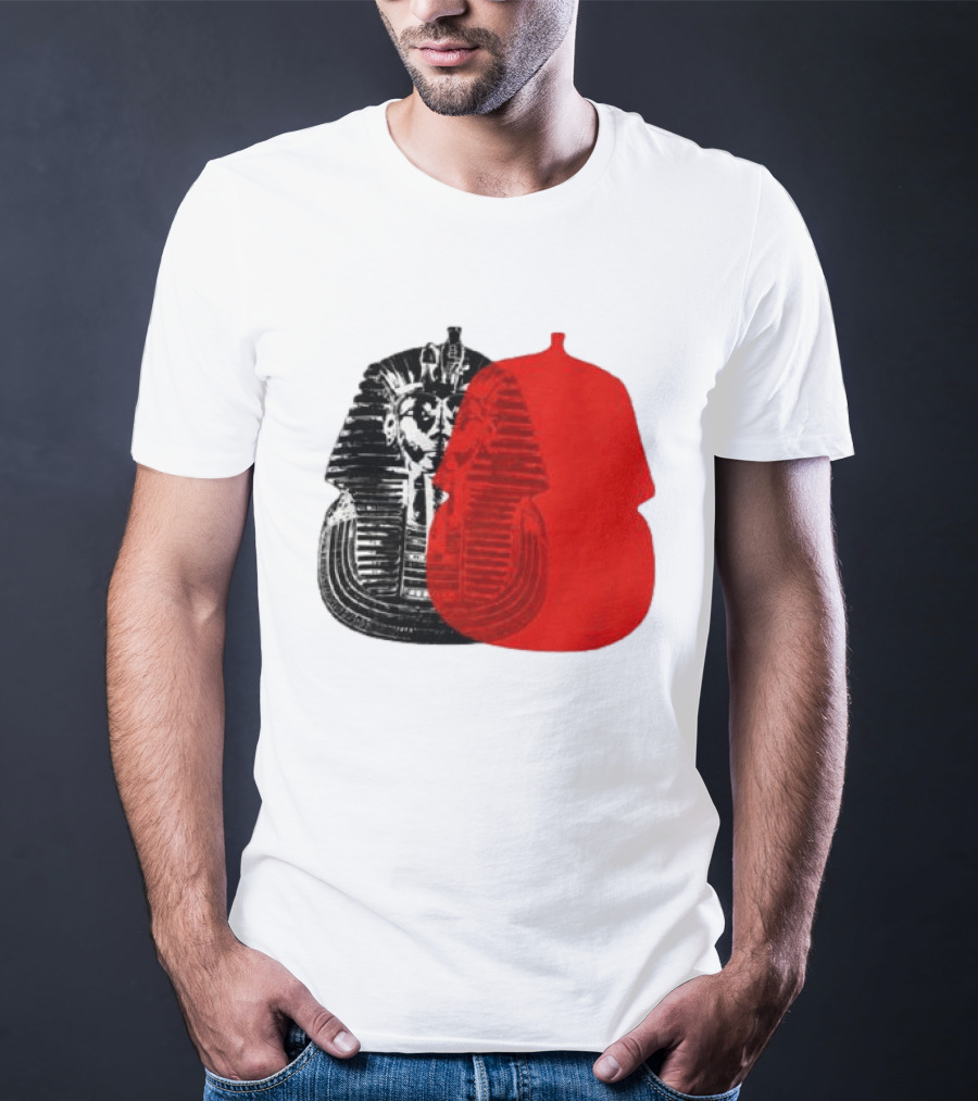 Pyramids Half Marathon Store The Tut Edit Egyptian Pharaoh Mask T-Shirt